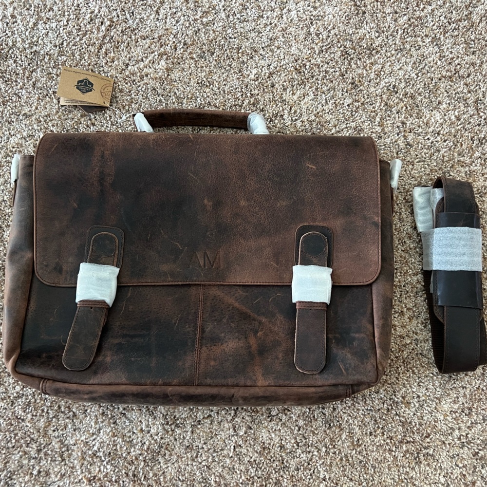 Brown Leather Men's Bag